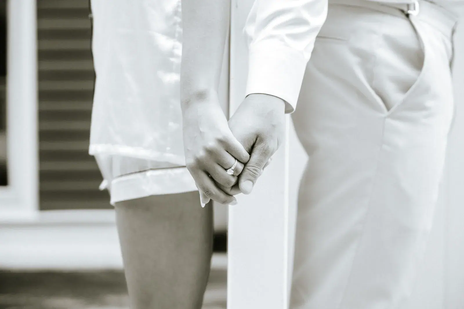 Groom hand in pocket detail — Heather & Evan's wedding at Black Star Farms