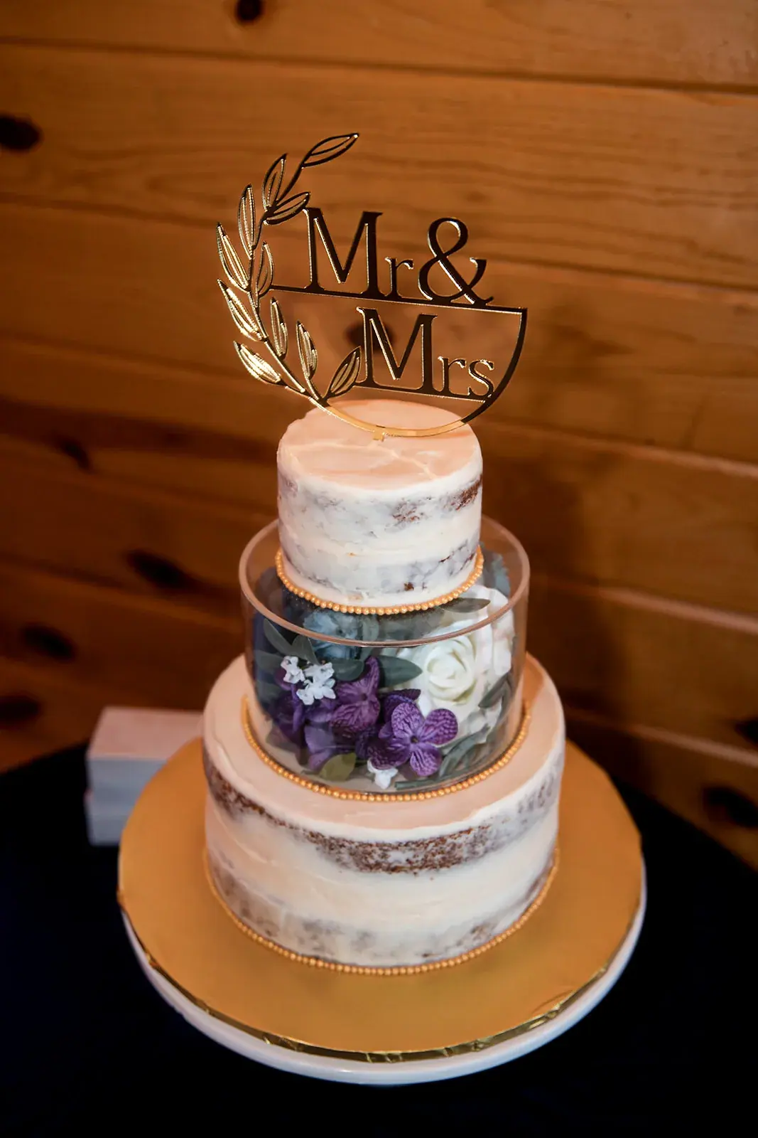Wedding cake mr mrs topper — Heather & Jason's wedding at The Manor at Fire Tower Hill, Lewiston