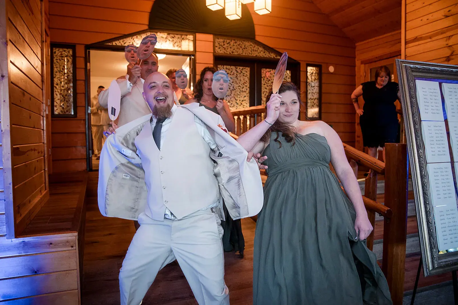 Groom dancing reception — Heather & Jason's wedding at The Manor at Fire Tower Hill, Lewiston