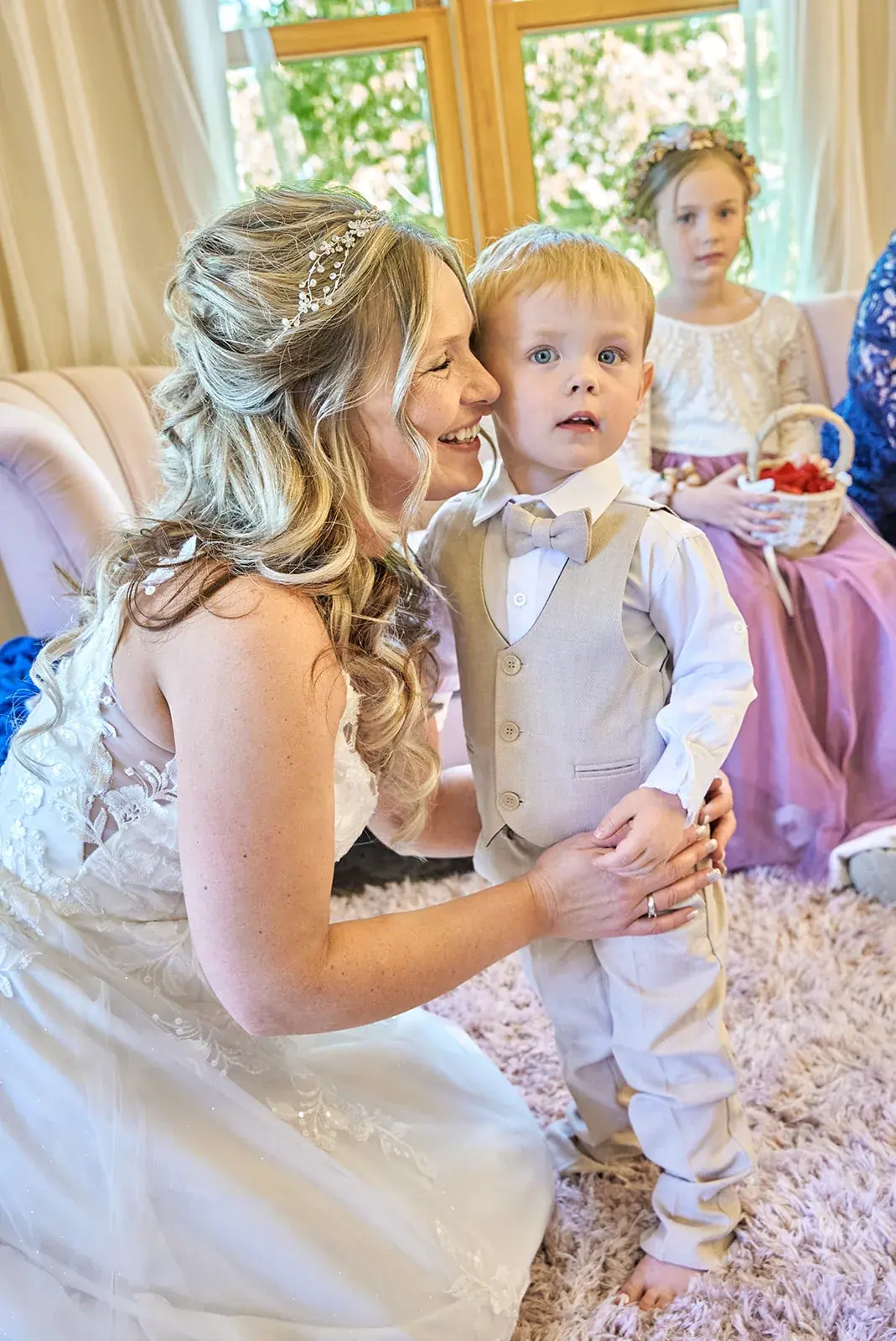 Bride son candid — Jess & Bryce's wedding at The Manor at Fire Tower Hill, Lewiston