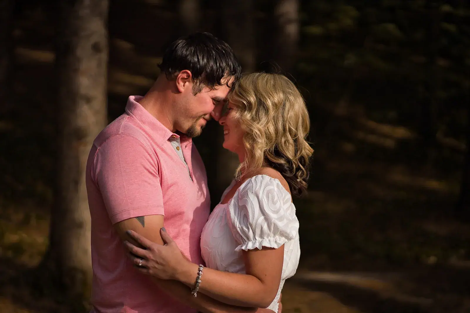 Close portrait — Jess & Bryce's engagement session