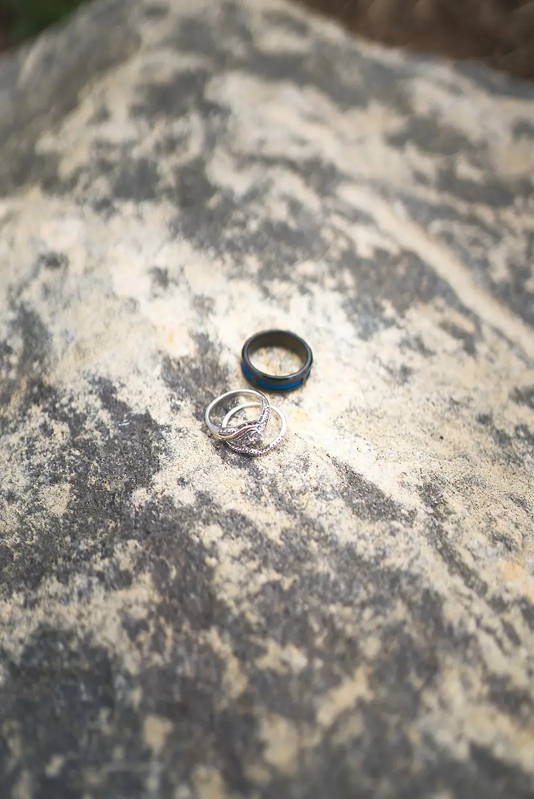 Wedding ring detail — Kayla & Robert's wedding at Mackinaw Trail Winery, Petoskey