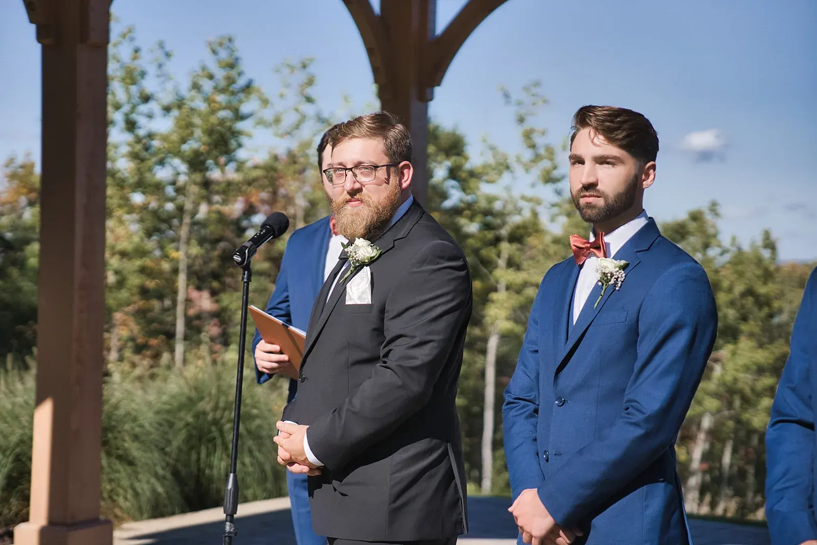 Groom best man toast — Megan & AJ's wedding at The Manor at Fire Tower Hill, Lewiston
