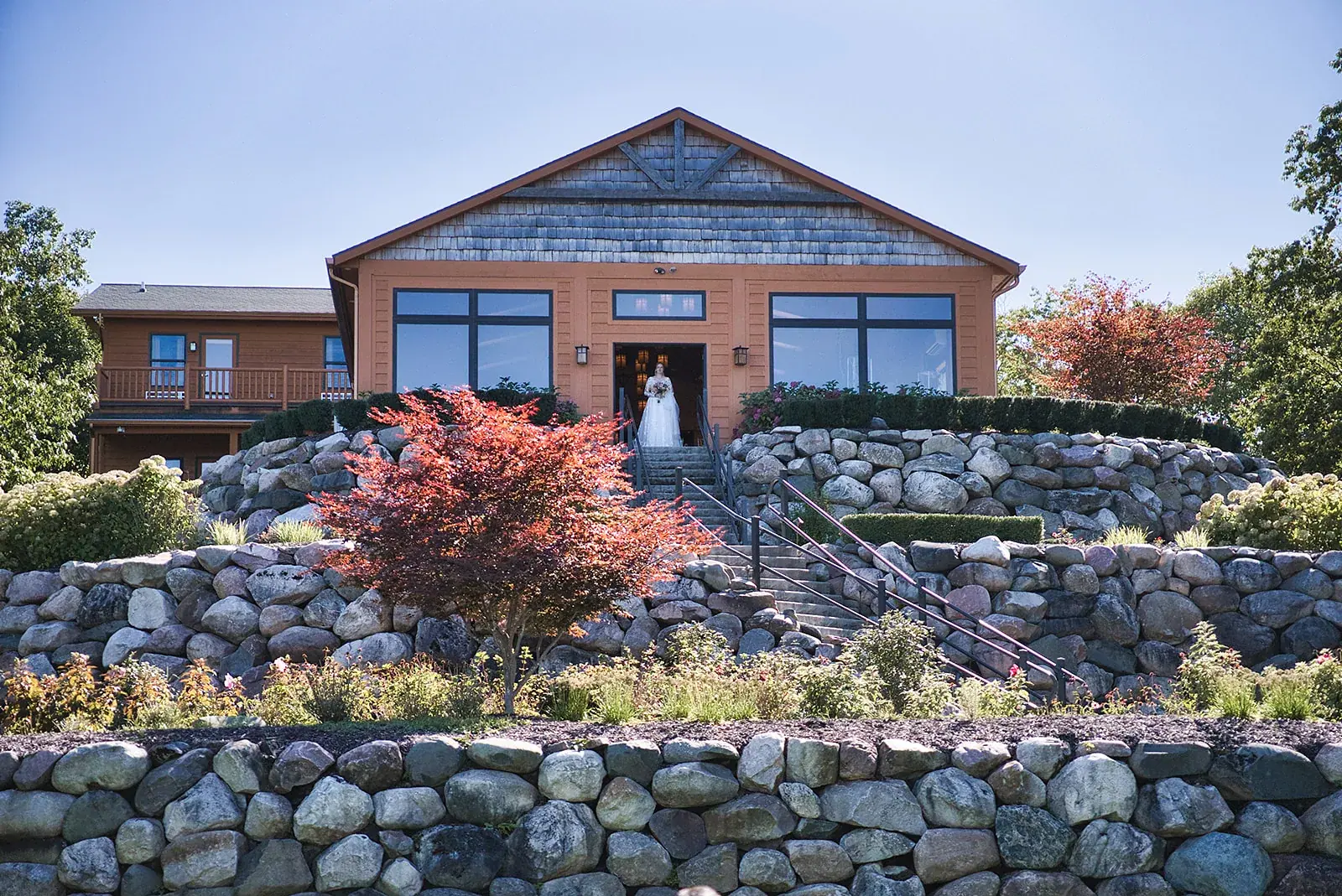 Manor fire tower hill gardens — Megan & AJ's wedding at The Manor at Fire Tower Hill, Lewiston