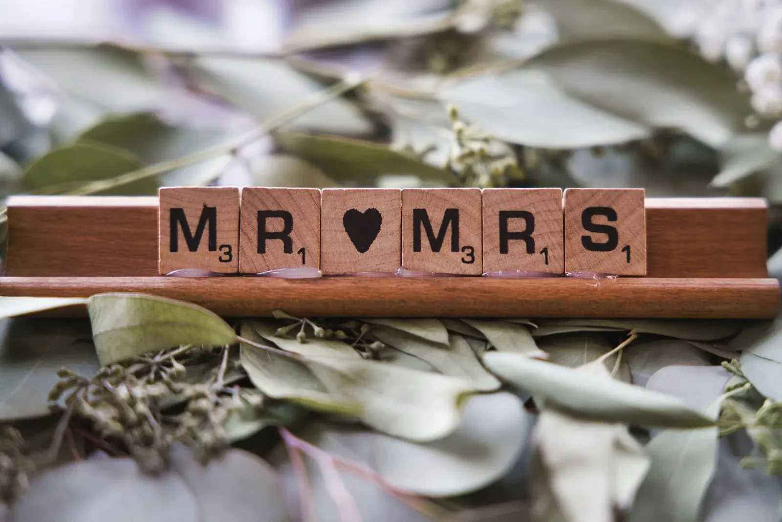 Mr & Mrs sign detail — Megan & AJ's wedding at The Manor at Fire Tower Hill, Lewiston