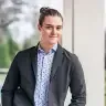 Connor M. on their wedding day