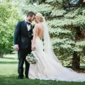 Drew M. on their wedding day